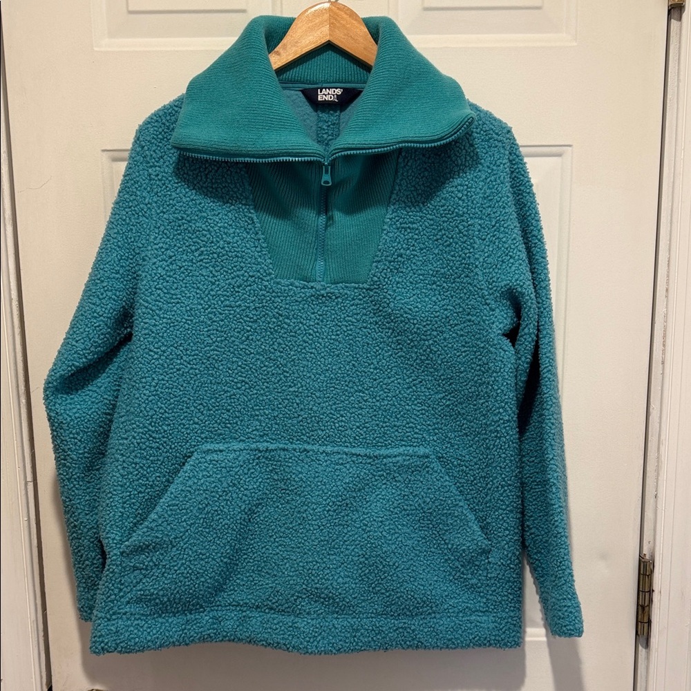 Lands' End Pullover Cozy Bounce High Pile Fleece